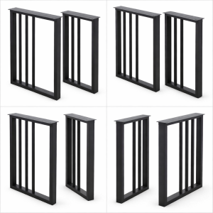 Modern Black Metal Table Legs – Heavy Duty Steel Frame